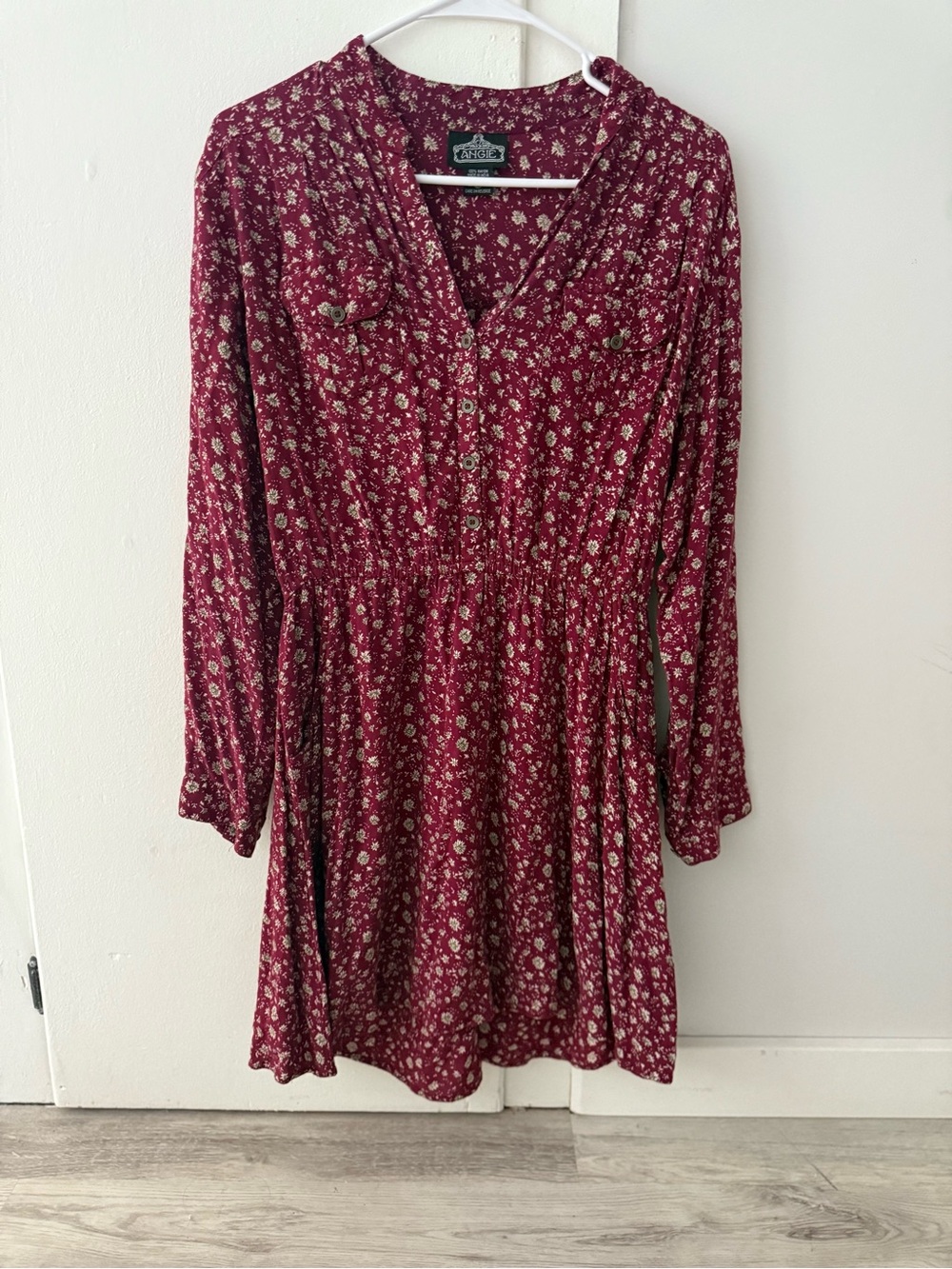ANGIE Floral V-neck Dress
